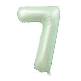 Patladı Gitti 34 inç 76-82 cm 7 Rakam Adaçayı Folyo Balon