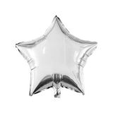 Patladı Gitti 45 cm Gümüş Yıldız Bebek Çocuk Parti Kutlama Folyo Balon