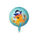 Patladı Gitti 45x45 cm Köpek Balığı ve Ahtapot Korsan Temalı Folyo Balon Set