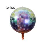 Patladı Gitti 4D Büyük Boy Çok Renkli Küre Folyo Balon 22" İnç