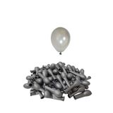 Patladı Gitti 5 inç Gümüş 10 Adet Mini Balon