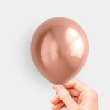 Patladı Gitti 5 inç Krom Rose Gold 10 Adet Mini Balon