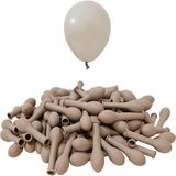 Patladı Gitti 5 Inç Kum Bej Mini Balon 10 Adet - Kum Beji