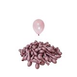 Patladı Gitti 5 inç Metalik Gül Kurusu 10 Adet Mini Balon