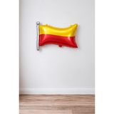 Patladı Gitti 50x71 cm Sarı Kırmızı Bayrak Folyo Parti ve Kutlama Balonu