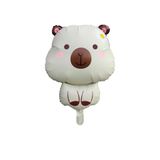Patladı Gitti 71x 48 cm Krem Capybara Folyo Balon