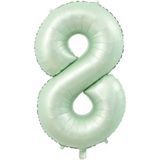 Patladı Gitti 8 Rakam Adaçayı Folyo Balon 34 Inç 76-82 cm - Su Yeşili