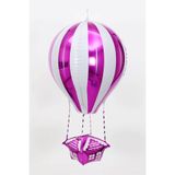 Patladı Gitti 88-28 cm 22 inç Uçan Balon Temalı Gül Kırmızı Folyo Balon