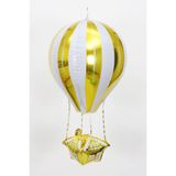 Patladı Gitti 88-28 cm 22 inç Uçan Balon Temalı Sarı Folyo Balon