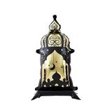 Patladı Gitti 88x44 cm Ayaklı Siyah Ramazan Feneri Büyük Boy Dekoratif Ramazan Süsü