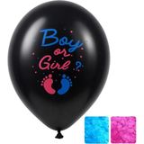 Patladı Gitti Boy Or Girl 2 Cinsiyet Belirleme Balonu – Mavi ve Pembe Konfetili Gender Reveal Balonu - Renkli