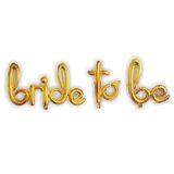 Patladı Gitti Bride To Be El yazılı Gold Folyo Balon