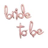 Patladı Gitti Bride To Be El Yazılı Rose Gold Folyo Balon