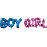 Patladı Gitti Cinsiyet Partisi Boy Girl Folyo Balon Set
