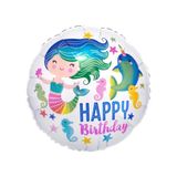 Patladı Gitti Deniz Kızı Temalı Folyo Balon - Renkli - 3