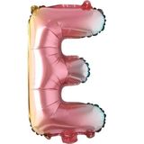 Patladı Gitti E Harf Gökkuşağı Folyo BALON16 Inç 36 cm - Çok Renkli