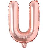 Patladı Gitti Folyo Harf Balon Rose GOLD16 Inç 36 cm - U