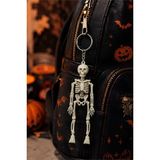 Patladı Gitti Halloween Cadılar Bayramı 4'lü İskelet Anahtarlık Seti – Hareketli İskelet Çanta ve Anahtar Süsü