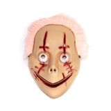Patladı Gitti Halloween Cadılar Bayramı Halloween Pembe Saçlı Palyaço Maske