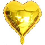Patladı Gitti Kalp Folyo Balon 18 Inç - 45 cm Doğum Günü Konsept Balon - Gold