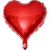 Patladı Gitti Kalp Folyo Balon 18 Inç - 45 cm Doğum Günü Konsept Balon - Kırmızı