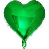 Patladı Gitti Kalp Folyo Balon 18 Inç - 45 cm Doğum Günü Konsept Balon - Koyu Yeşil