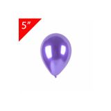 Patladı Gitti MARKA, Krom Balon, Mor Renk (5 INÇ) 10 Adet Süsleme Balonu.