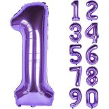 Patladı Gitti Mor Folyo Balon 32 Inc 80 cm - 1