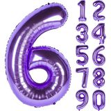 Patladı Gitti Mor Folyo Balon 32 Inc 80 cm - 6