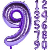 Patladı Gitti Mor Folyo Balon 32 Inc 80 cm - 9