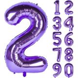 Patladı Gitti Mor Folyo Balon 32 Inc 80 cm