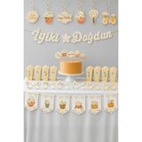 Patladı Gitti Papatya Temalı Doğum Günü Parti Seti– Iyi Ki Doğdun Banner, Tavan Sarkıt, Gözlük, Pasta Süsü ve Mısır Kutusu - Sarı