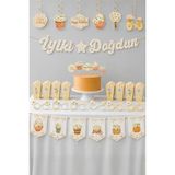 Patladı Gitti Papatya Temalı Doğum Günü Parti Seti– İyi Ki Doğdun Banner, Tavan Sarkıt, Gözlük, Pasta Süsü ve Mısır Kutusu