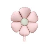 Patladı Gitti Retro Papatya Pastel Folyo Balon Pembe 60 cm
