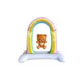 Patladı Gitti Retro Salıncakta Sallanan Ayıcık Folyo Balon Ayaklı Baby Shower Balon