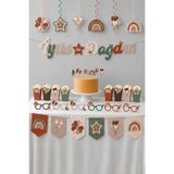 Patladı Gitti Retro Temalı Doğum Günü Parti Seti – İyi Ki Doğdun Banner, Tavan Sarkıt, Gözlük, Pasta Süsü ve Mısır