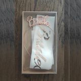 Patladı Gitti Rose Gold Bride To Be Taç Ve Kuşak Set Model 2