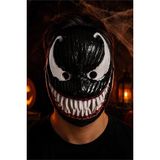 Patladı Gitti Siyah Uzaylı Canavar Maskesi – Halloween Cadılar Bayramı Tam Yüz Kostüm Maskesi