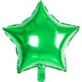 Patladı Gitti Yeşil Yıldız Folyo Balon 18 inç 41 * 51 cm