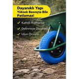 Patlamaz Yeni Nesil Pu El Arabasi Tekeri Saglam Uzun Ömürlü Rulman Bilyali Çap: 350 Mm