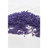 Patlıcan Mor 3 mm Plastik İnci Boncuk Takı Aksesuar Malzemesi (25 Gr)