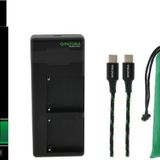 Patona 161951 Premium NP-FM50, NP-F550, NP-F750, NP-F970 Sony İkili USB-C Şarj Cihazı + PD20W Adaptör