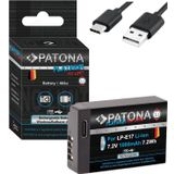 PATONA Doğrudan USB girişli Platinum LP-E17 USB pil 1000 mAh - Canon EOS RP R10 77D 200D 250D -1352750D 760D 800D ile uyumlu, 1 X Lp-e17 Usb