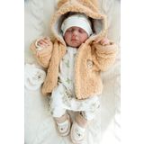 PATSAN Peluş Polar Bebek Kapüşonlu Fermuarlı Hırka Wellsoft