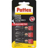 Pattex 3 Adet Mini Yapıştırıcı 3 x 1 gr Suya Dayanıklı Hızlı Yapıştırma ve Çok Yüzey Uyumu 1943764