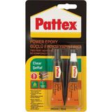 Pattex Çiftli Epoksi Şeffaf Güçlü Yapıştırıcı 22 ml Ahşap Uygulama İçin Hızlı Sertleşme Özelliği