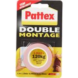 Pattex Double Montaj Bandı 120 kg 1,5 m x 19 mm Çift Taraflı Güçlü Yapıştırıcı