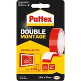 Pattex Double Montaj Bandı 120 kg 1,5m x 19 mm Çift Taraflı Güçlü Yapışma Özelliği