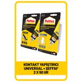 Pattex Kontakt Yapıştırıcı Seti - Deri, Kauçuk, Ahşap 50G Metal, Plastik, Cam 50 Gr