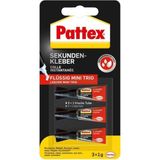 Pattex Trio Süper Gel Mini 3x1 Gr. Suya Dayanıklı Hızlı Yapıştırıcı 3 Adet